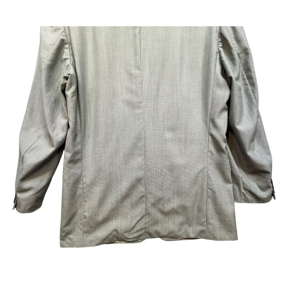 Bachrach Mens Blazer Pure Virgin Wool Size 42L Tan  Made In Canada - Picture 12 of 14